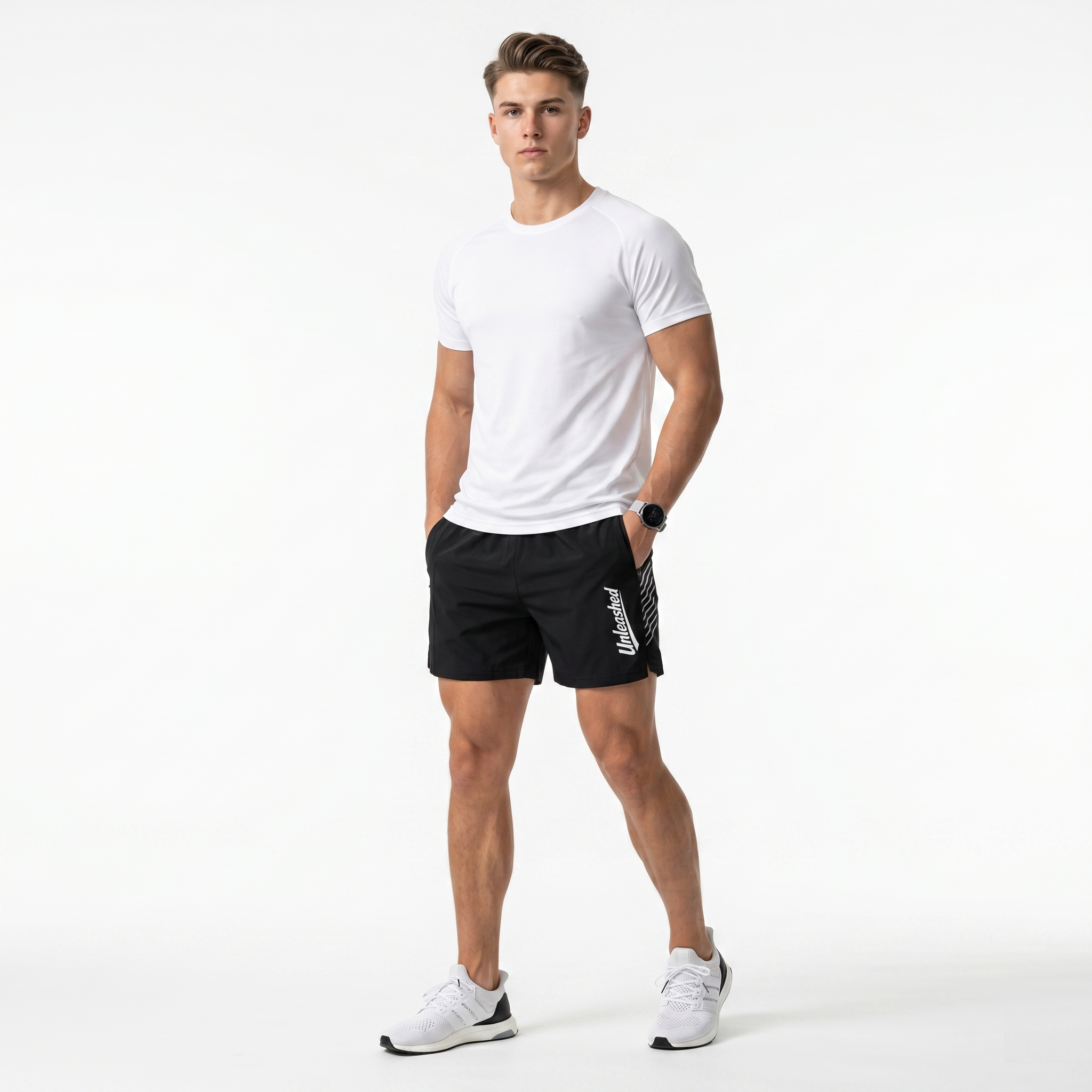 Unleashed Side-Stripe Performance Shorts