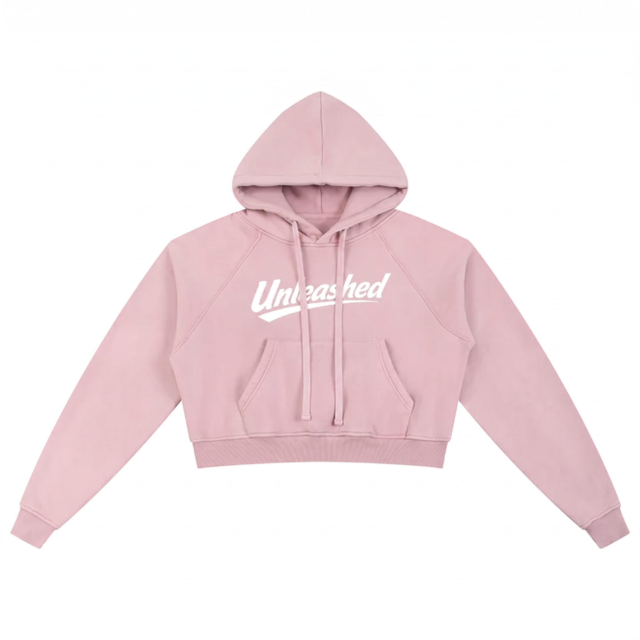 Unleashed Snow Washed Cropped Hoodie - Womens