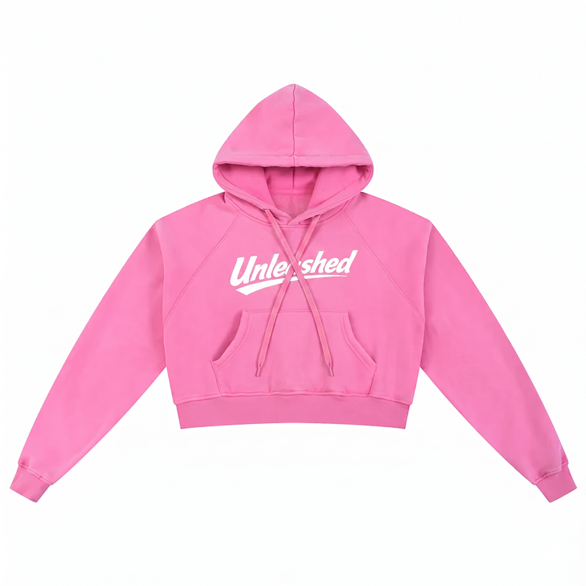 Unleashed Snow Washed Cropped Hoodie - Womens